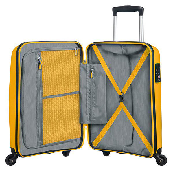 American Tourister walizka kabinowa Bon Air - light yellow