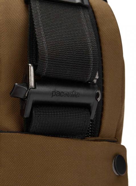 Antykradzieżowa torba na ramię Pacsafe Metrosafe X Vertical Crossbody - tan