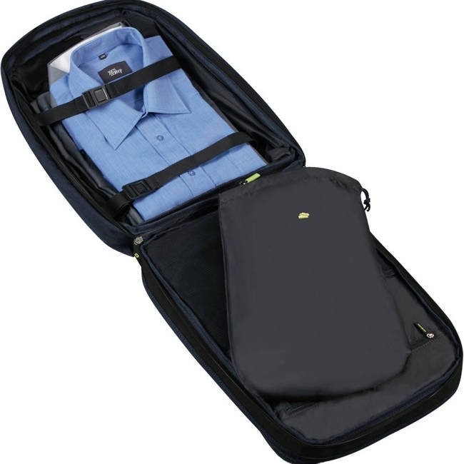 Antykradzieżowy plecak podróżny Samsonite Securipak 15,6" poszerzany - eclipse blue