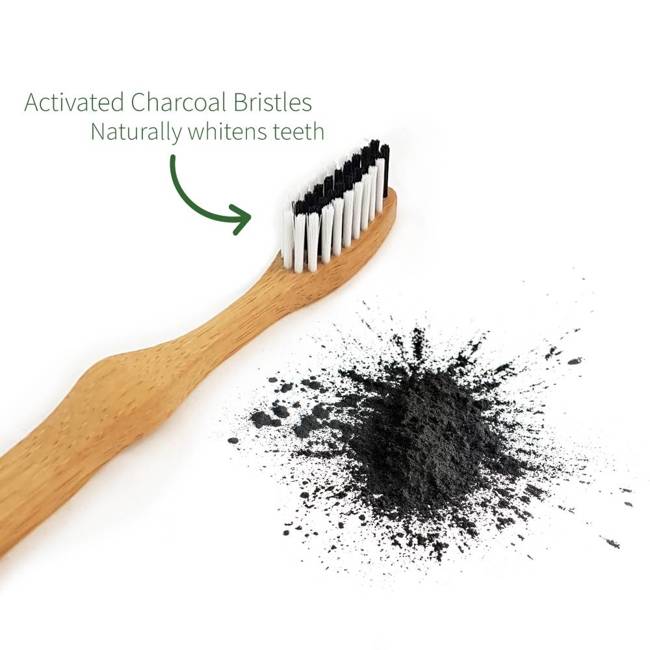 Bambusowa szczoteczka do zębów 1szt. Bambaw - hard charcoal