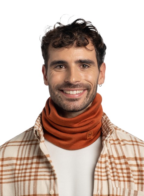 Bandana Buff Merino Heavyweight Neck Warmer - solid cinnamon