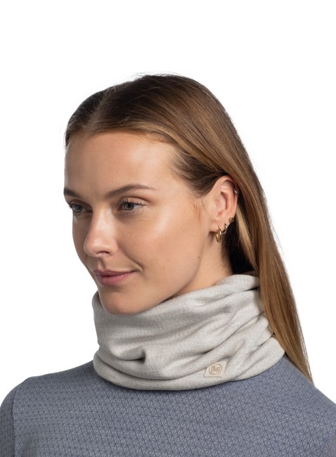 Bandana Buff Merino Heavyweight Neck Warmer - solid cloud