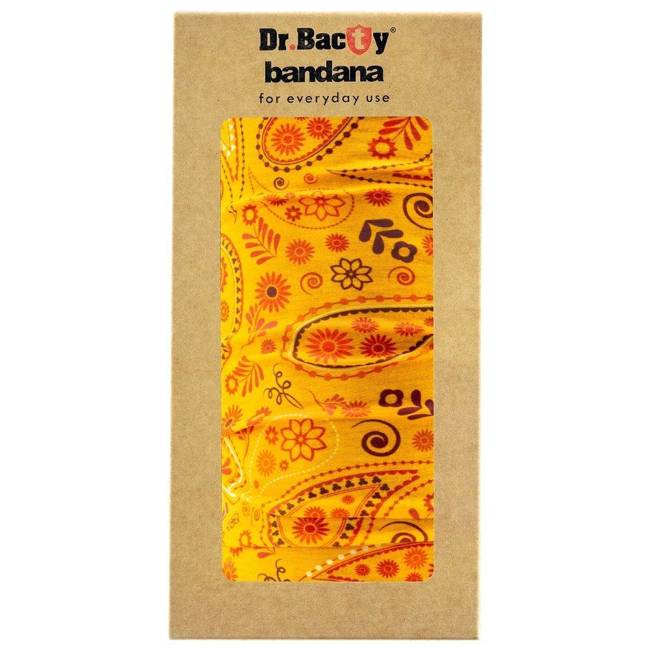 Bandana sportowa tuba Dr.Bacty - paisley orange