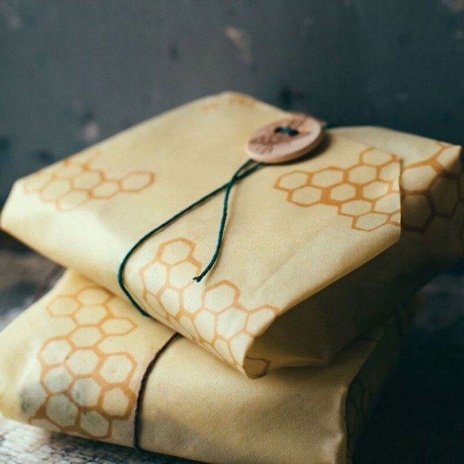 Bawełniana chusta z woskiem pszczelim do kanapek Sandwich Wrap Bee's Wrap