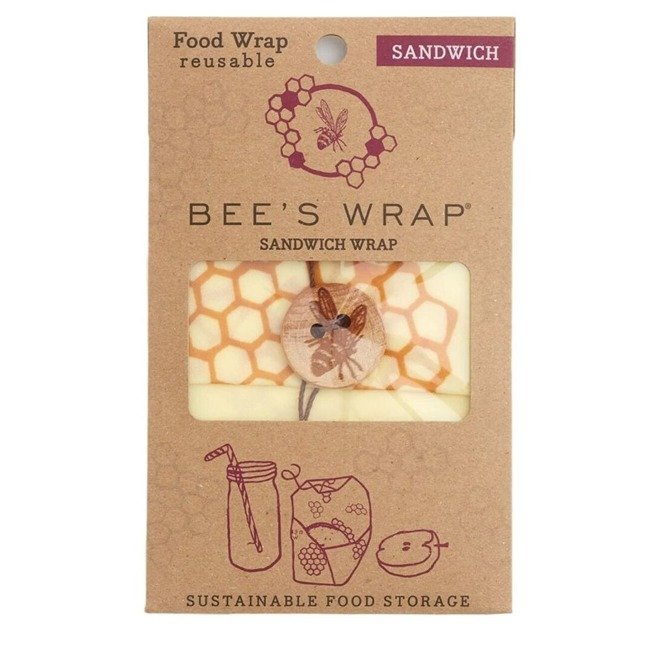 Bawełniana chusta z woskiem pszczelim do kanapek Sandwich Wrap Bee's Wrap