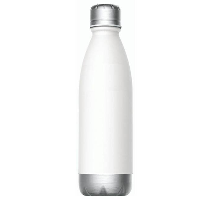 Bidon / butelka stalowa The Central Park Asobu - white / silver