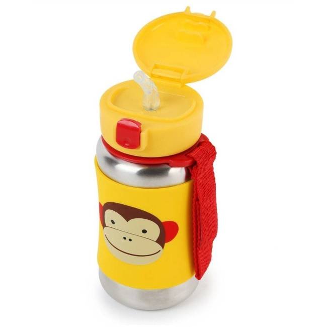 Bidon / butelka stalowa dla dziecka 350 ml Skip Hop Zoo - monkey