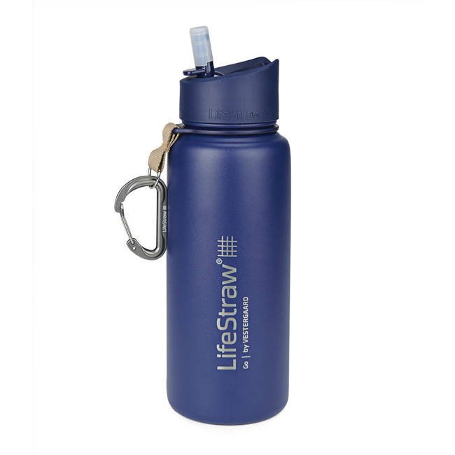Bidon / butelka termiczna filtrująca LifeStraw Go 710 ml - blue