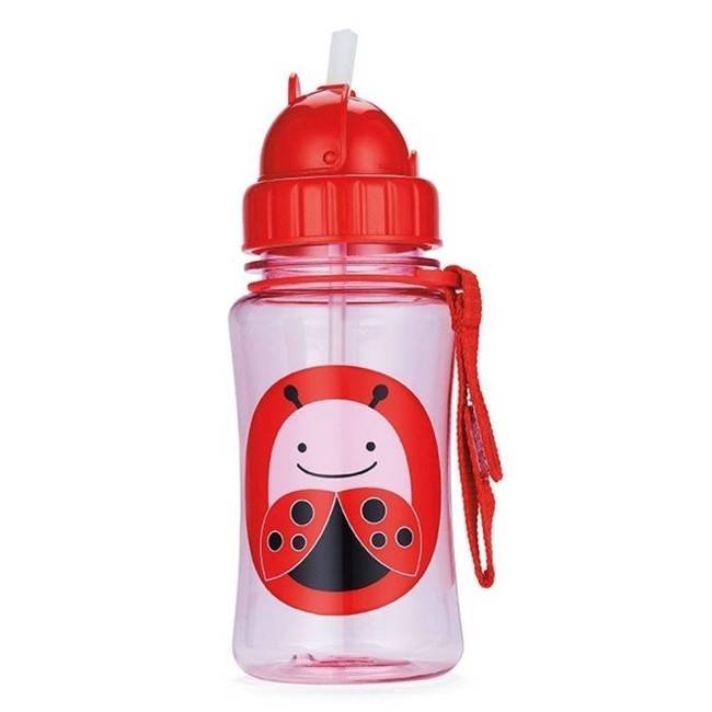 Bidon / butelka ze słomką dla dziecka Skip Hop Zoo - ladybug