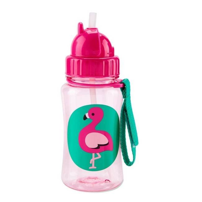 Bidon / butelka ze słomką na napoje 0,35 l Skip Hop ZOO® - flamingo