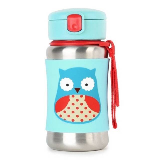 Bidon stalowy dla dziecka 350 ml Skip Hop Zoo - owl