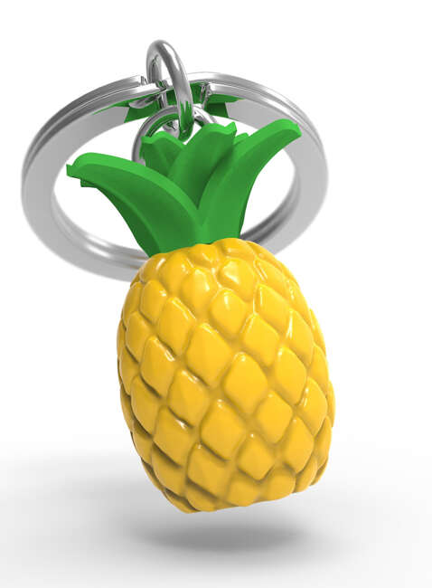 Brelok do kluczy samochodowych Metalmorphose ananas