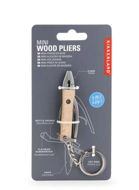 Brelok mini kombinerki 5w1 Kikkerland Mini Keychain Pliers