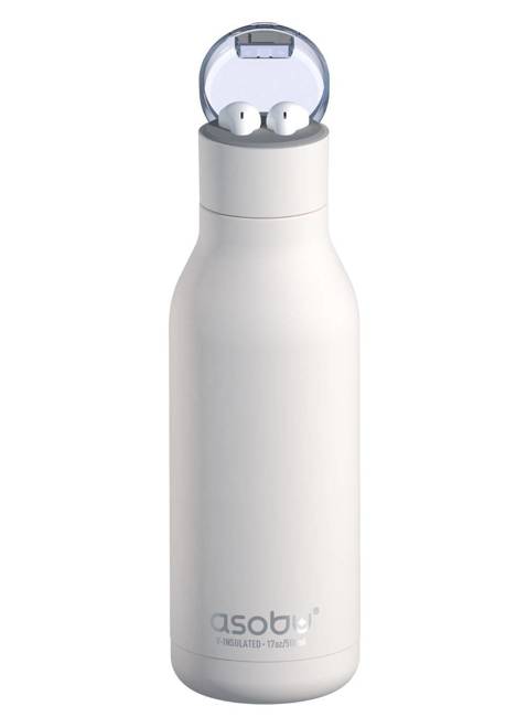 Butelk stalowa izolowana Asobu H2 Audio - white