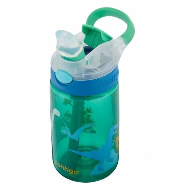 Butelka bidon dziecięcy na wodę Contigo Gizmo Flip 0,42 l - jungle green dino