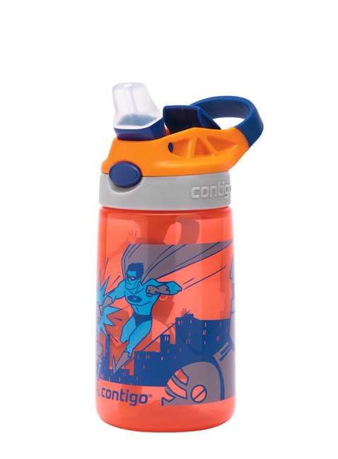 Butelka bidon dziecięcy na wodę Contigo Gizmo Flip 0,42 l - nectarine superhero