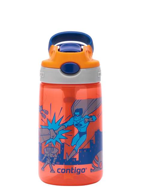 Butelka bidon dziecięcy na wodę Contigo Gizmo Flip 0,42 l - nectarine superhero