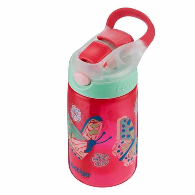 Butelka dla dzieci na wodę Contigo Gizmo Flip 420 ml - sparkles white butterfly