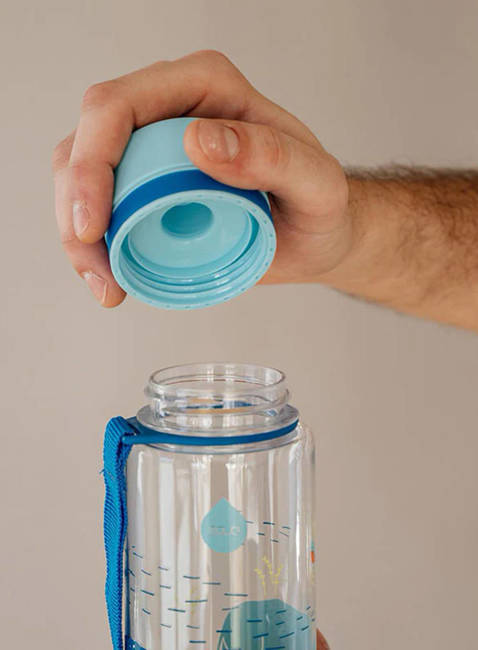 Butelka dziecięca na wodę 0,4 l Equa z Tritanu bez BPA - rhino