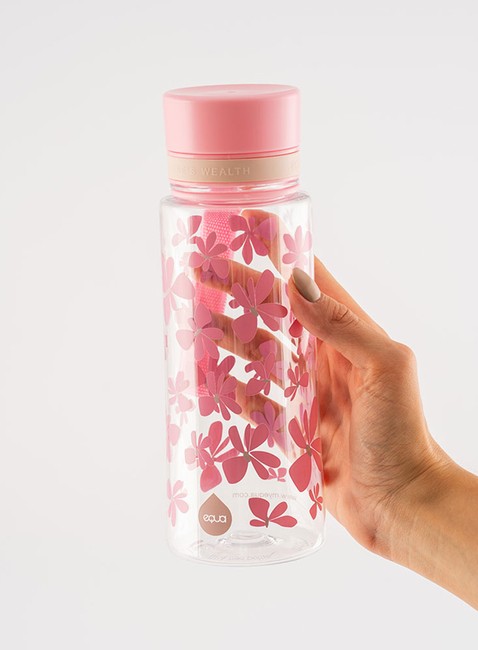 Butelka dziecięca na wodę 0,6 l Equa z Tritanu bez BPA - think pink