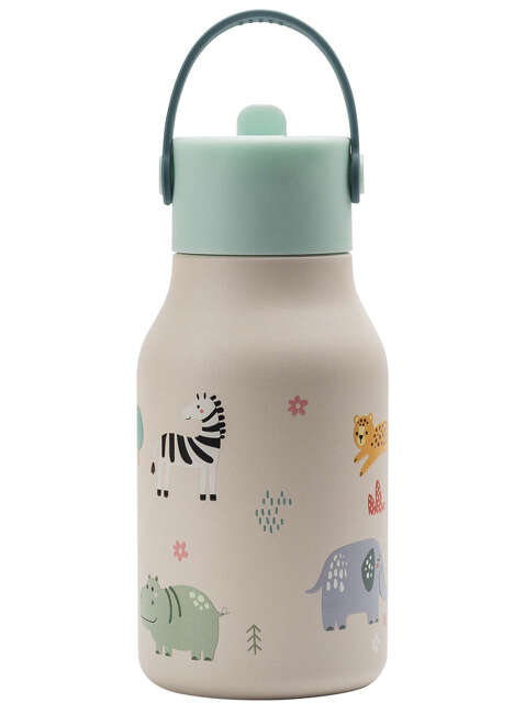 Butelka dziecięca na wodę Lund London Little Childrens Water Bottle 400 ml - safari