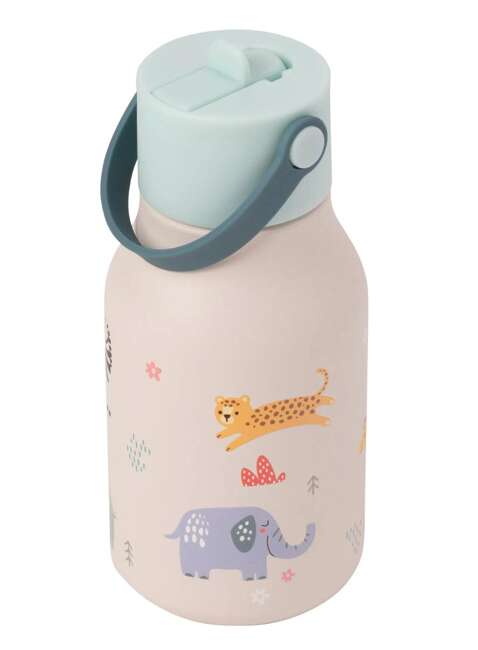 Butelka dziecięca na wodę Lund London Little Childrens Water Bottle 400 ml - safari