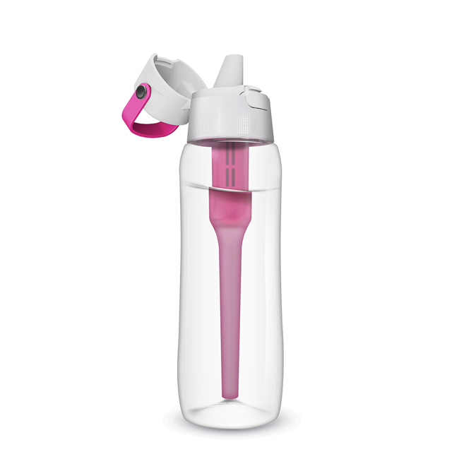 Butelka filtrująca wodę Dafi SOLID 0,7 l - flamingowy