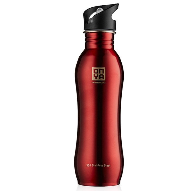 Butelka na napoje Stainless Steel Drink Bottle 750 ml Onya - red