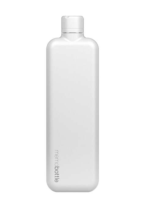 Butelka na wodę Memobottle Stainless Steel Slim 0,6 l - white