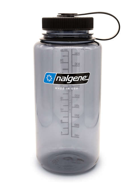 Butelka na wodę Nalgene Wide Mouth Sustain 1 l - gray/black