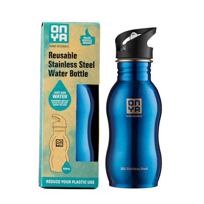 Butelka na wodę Stainless Steel Drink Bottle 500 ml Onya - blue