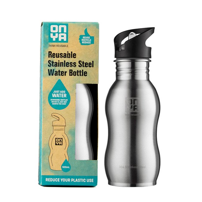 Butelka na wodę Stainless Steel Drink Bottle 500 ml Onya - stainless steel