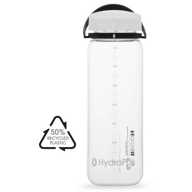 Butelka na wodę / bidon HydraPak RECON™ 750 ml - clear / black & white