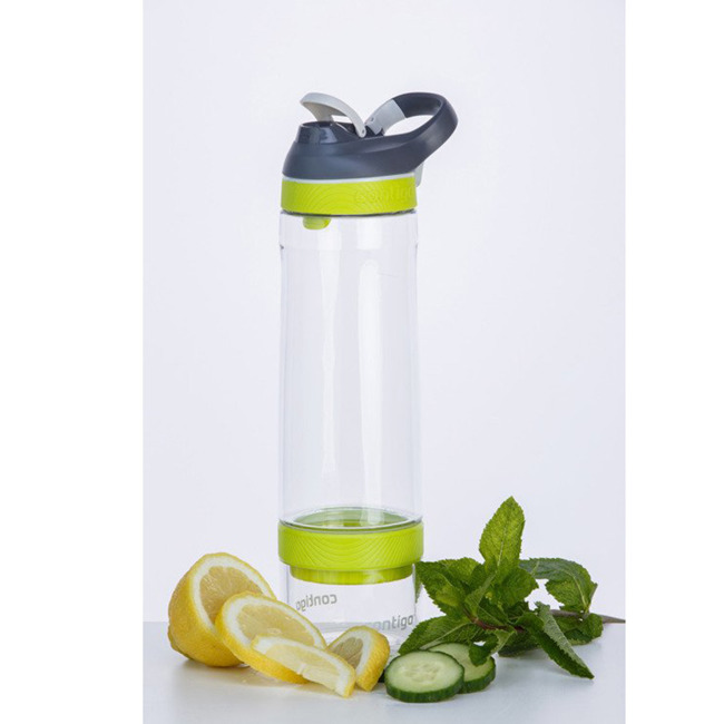 Butelka na wodę z wkładem na owoce Contigo Cortland Infuser - lime