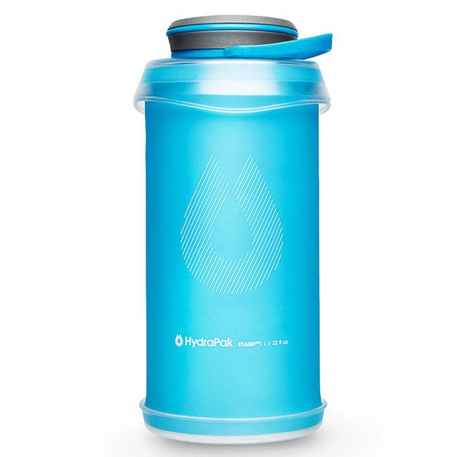 Butelka składana na wodę HydraPak Stash™ 1 l - malibu blue