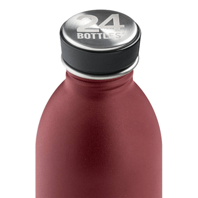 Butelka stalowa na napoje 24Bottles Urban 500 ml - stone country red
