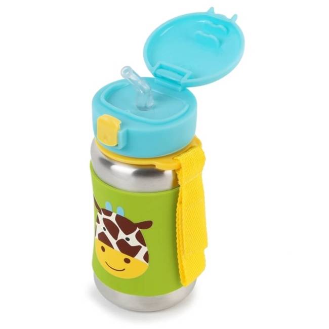 Butelka stalowa wielorazowa na wodę 350 ml Skip Hop Zoo - giraffe