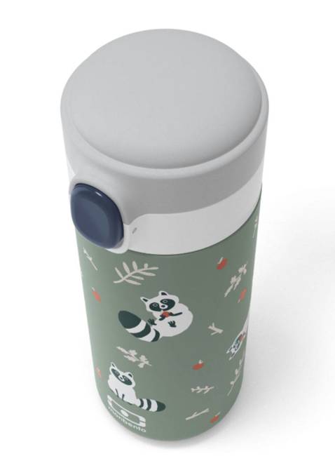 Butelka termiczna dla dziecka Monbento MB Pop - green raccoon