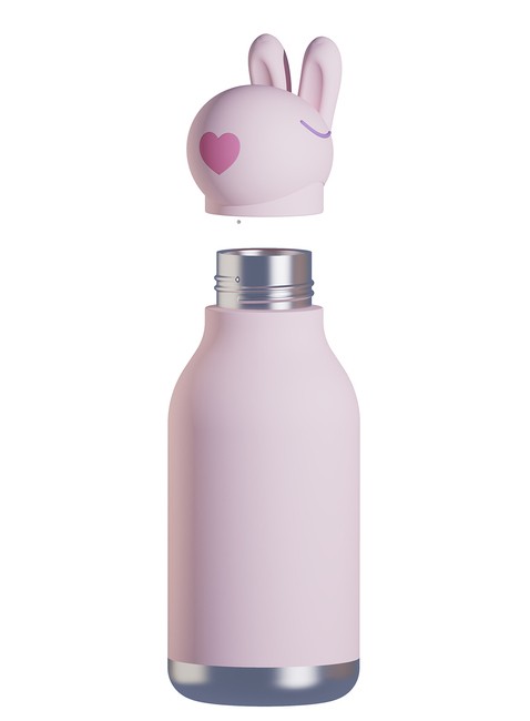 Butelka termiczna dziecięca Asobu Bestie Bottle 0,46 l - bunny