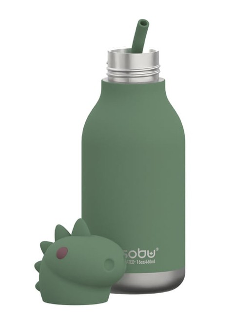 Butelka termiczna dziecięca Asobu Bestie Bottle 0,46 l - dinosaur