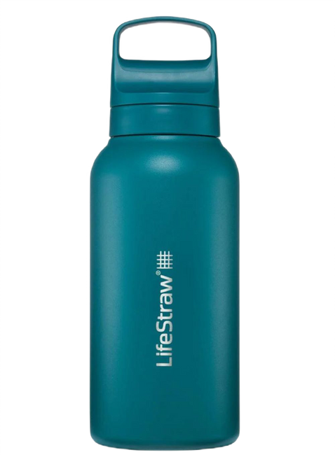 Butelka termiczna z filtrem LifeStraw Go Steel 2.0 1 l - laguna teal