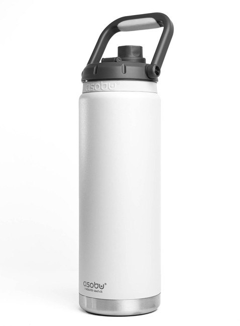 Butelka termiczna ze słomką Asobu Canyon Jug 1,43 l - white
