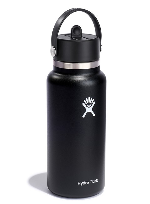 Butelka termiczna ze słomką Hydro Flask Wide Mouth Straw Cap 946 ml - black