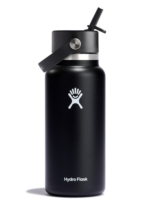 Butelka termiczna ze słomką Hydro Flask Wide Mouth Straw Cap 946 ml - black