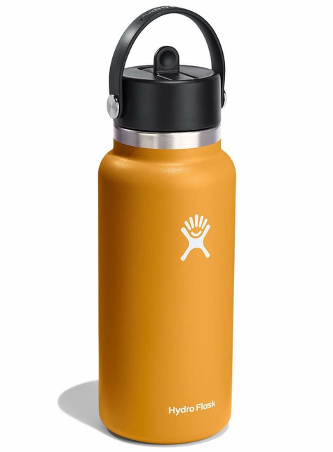 Butelka termiczna ze słomką Hydro Flask Wide Mouth Straw Cap 946 ml - fossil