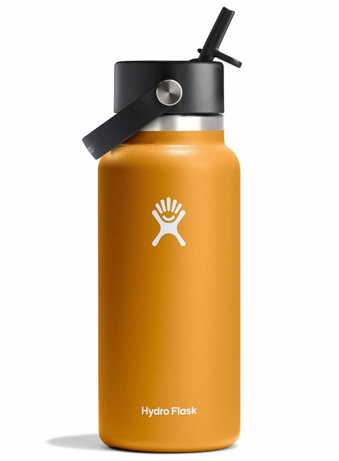 Butelka termiczna ze słomką Hydro Flask Wide Mouth Straw Cap 946 ml - fossil