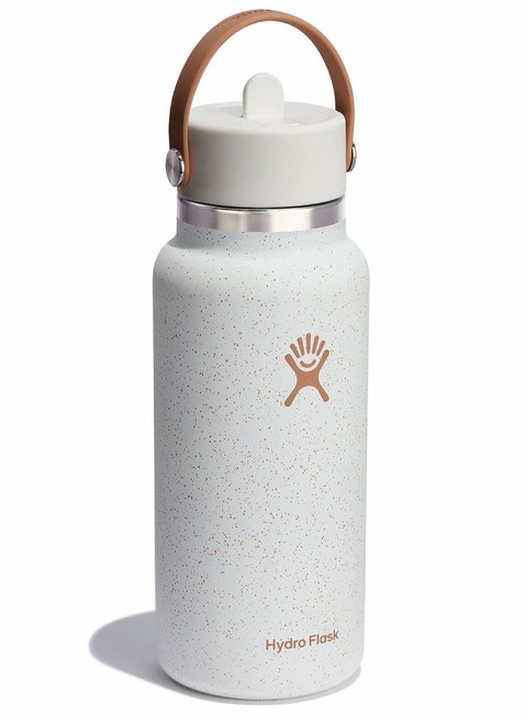 Butelka termiczna ze słomką Hydro Flask Wide Mouth Straw Cap 946 ml - speckle seasalt