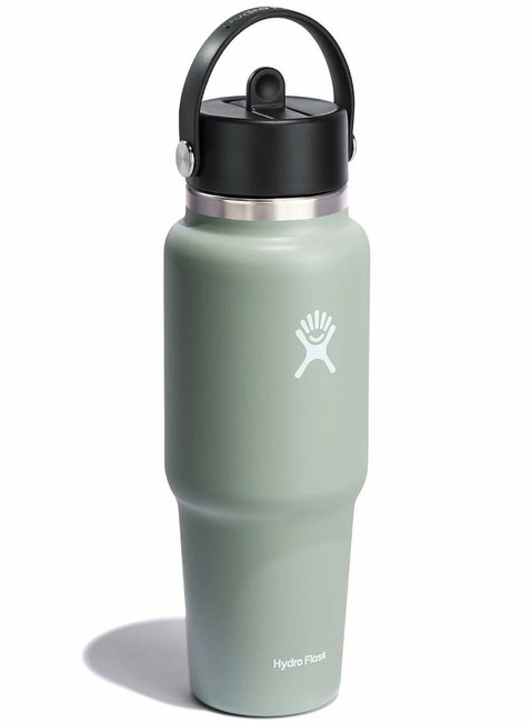 Butelka termiczna ze słomką Hydro Flask Wide Mouth Travel Bottle 946 ml  - agave