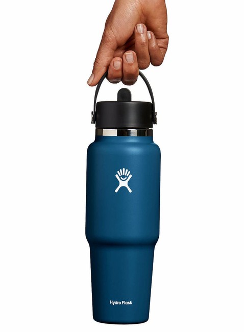 Butelka termiczna ze słomką Hydro Flask Wide Mouth Travel Bottle 946 ml - indigo