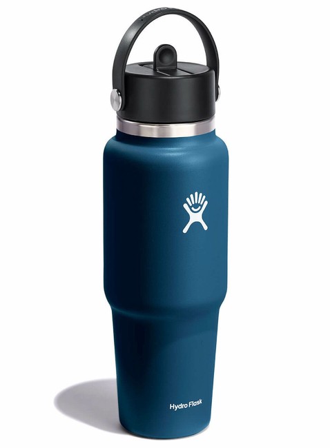 Butelka termiczna ze słomką Hydro Flask Wide Mouth Travel Bottle 946 ml - indigo